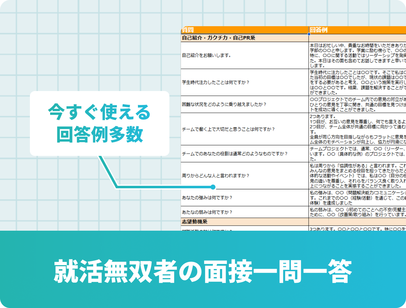 就活無双者の面接一問一答